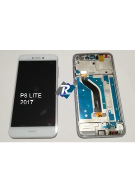 TOUCH LCD DISPLAY Huawei P8 Lite 2017 Bianco PRA-LA1 PRA-LX1 PRA-LX3 + FRAME