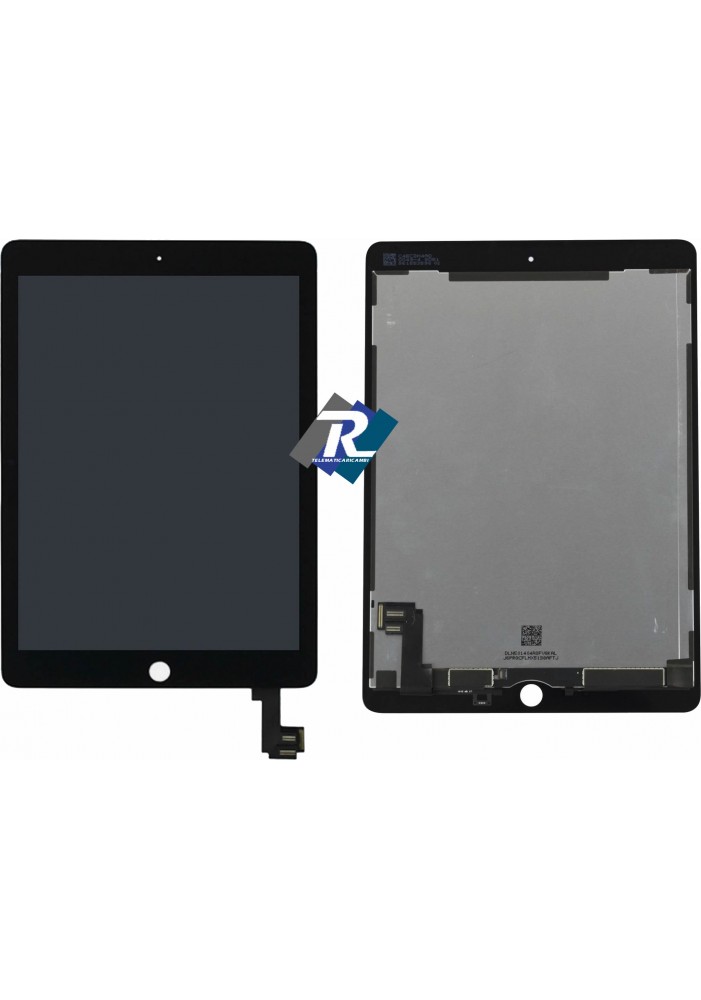 TOUCH SCREEN VETRO LCD DISPLAY APPLE iPad Air 2 Nero A1566 A1567 (iPad 6) -  Telematicaricambi