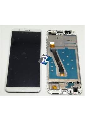 TOUCH SCREEN LCD DISPLAY Huawei P smart FIG-LX1 FIG-LA1 FIG-LX2 Bianco + Frame