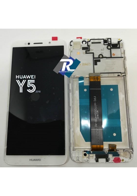 TOUCH lcd DISPLAY Huawei Y5 2018 DRA-L01 L02 L22 L23 BIANCO + FRAME