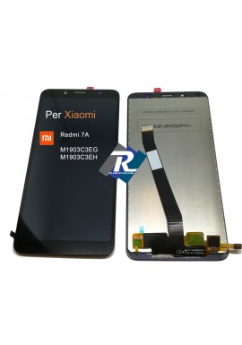 TOUCH SCREEN VETRO LCD DISPLAY PER REDMI 7A M1903C3EG M1903C3EH NERO NO FRAME