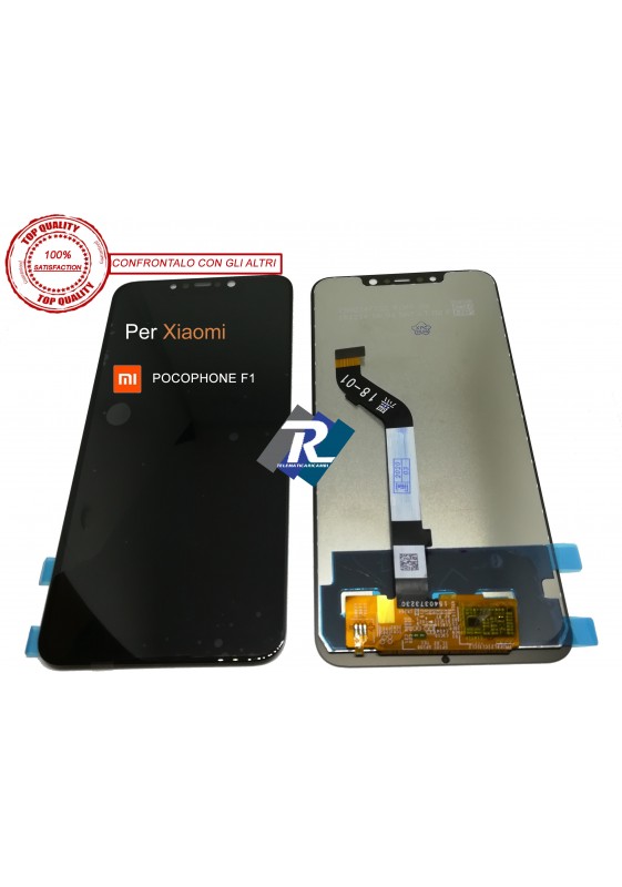 TOUCH SCREEN VETRO LCD DISPLAY PER XIAOMI REDMI POCOPHONE F1 NERO