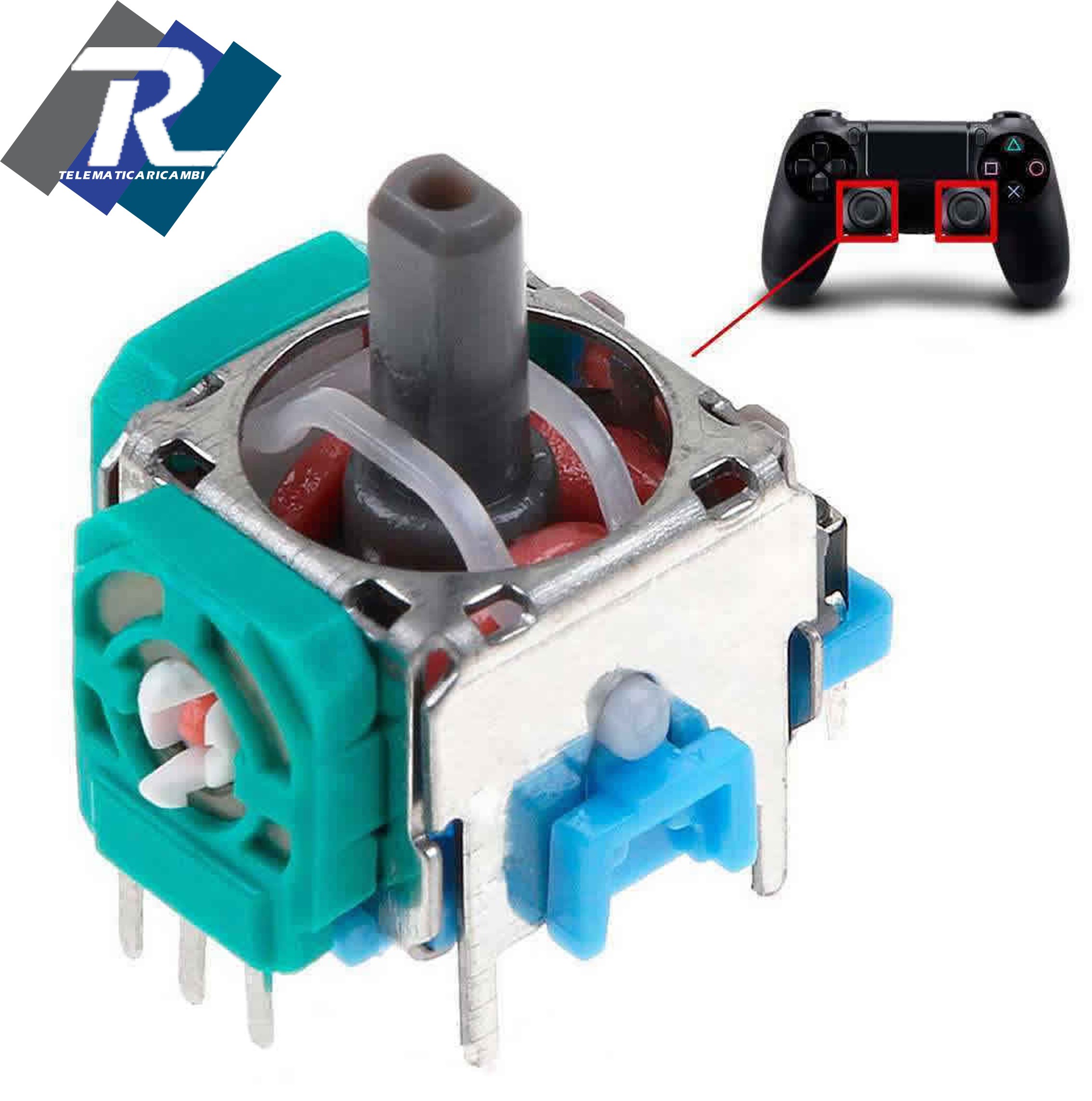 SEN Joystick analogico 3D di Ricambio per Stick del Pollice del modulo per PS4 PRO Giallo 