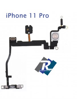 FLEX TASTO ON ACCENSIONE APPLE IPHONE 11 PRO FLASH MICROFONO A2160 A2217 A2215