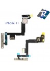 FLEX FLAT TASTO ON OFF ACCENSIONE POWER APPLE IPHONE 11 FLASH MICROFONO
