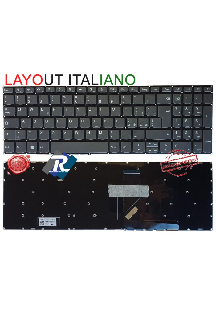 Tastiera italiana Lenovo V145-15AST 81MT - V155-15API 81V5 -  Telematicaricambi