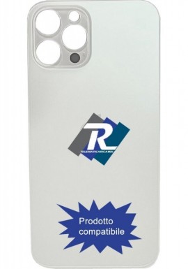 VETRO SCOCCA POSTERIORE COPRI BATTERIA iPhone 12 Pro Max BIANCO BACK BIG HOLE