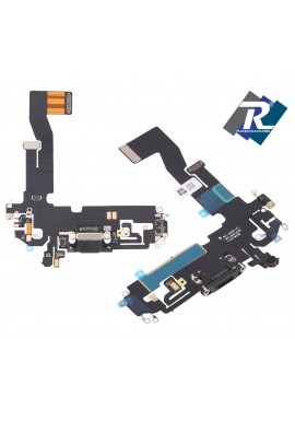 Connettore ricarica iPhone 12 - 12 Pro Flex Flat Dock Antenna microfono Nero