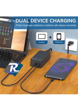Alimentatore per Surface Pro X - Pro 8 - Pro 7 - Pro 6 - Pro 5 - Pro 9 - A1706