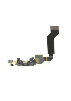 FLEX FLAT CONNETTORE CARICA DOCK RICARICA PER APPLE IPHONE 4S NERO