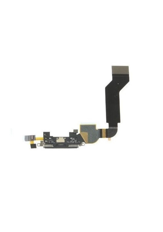 FLEX FLAT CONNETTORE CARICA DOCK RICARICA PER APPLE IPHONE 4S NERO