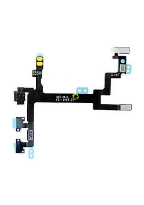 CAVO FLAT FLEX TASTO ON OFF PULSANTI LATERALI MUTE ACCENSIONE PER IPHONE 5