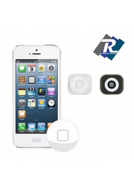 TASTO HOME PULSANTE CENTRALE TASTINO BUTTON KEY PER IPHONE 5 5G BIANCO