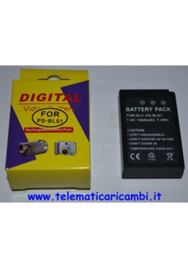 Batteria BLS1 7,4 volt 1000 mAh - Olympus SLR E 400 410 420 450 - Nuova -