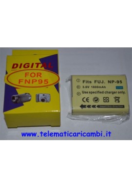 Batteria fotocamera NP-95 3,7 volt 1800 mAh - Fujifilm FinePix F30 F31 - Nuova -