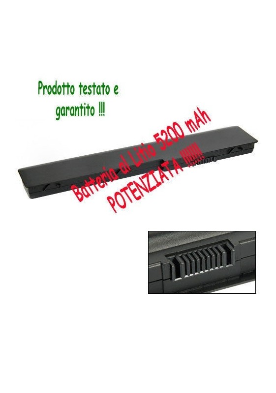 BATTERIA POTENZIATA PER HP PAVILION 5200mah DV7-1075LA DV7-1080 DV8 HP 464059