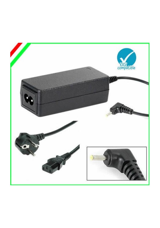 Alimentatore Asus 40W 19V 2.1A 2.3X0.7 Netbook Eeepc Eee Pc 1001 1005 1008 Serie