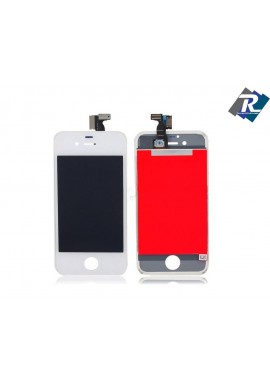 TOUCH SCREEN VETRO SCHERMO + LCD DISPLAY RETINA + FRAME IPHONE 4 BIANCO