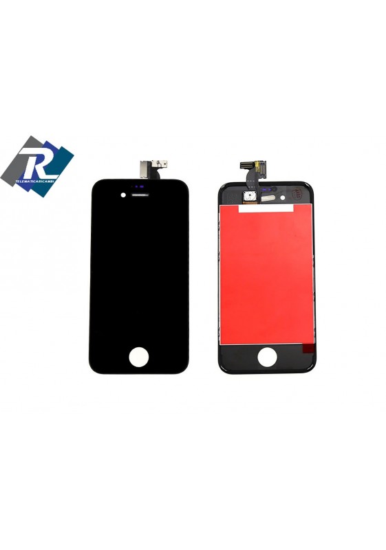 TOUCH SCREEN + LCD DISPLAY RETINA + FRAME PER APPLE IPHONE 4S VETRO SCHERMO NERO