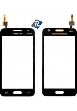 TOUCH SCREEN VETRO SAMSUNG GALAXY CORE 2 SM-G355HN G355 DUOS NERO BIADESIVO