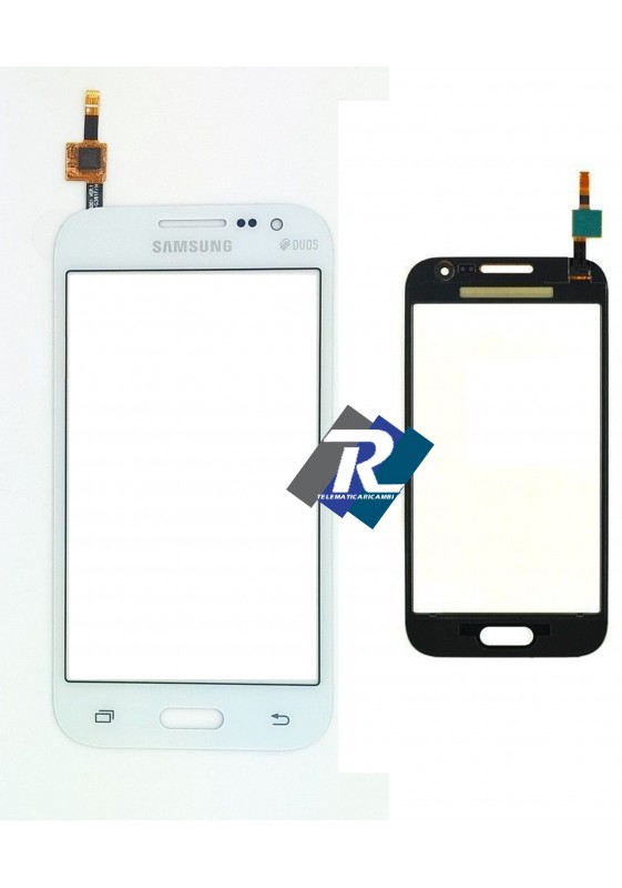 TOUCH SCREEN VETRO SAMSUNG GALAXY CORE PRIME SM-G361 G361F DUOS BIADESIVO BIANCO