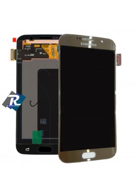 DISPLAY LCD SCHERMO TOUCH SCREEN ORIGINALE PER SAMSUNG GALAXY S6 G920F GOLD ORO